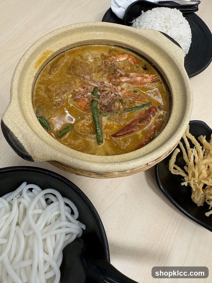 Curry Laksa with Rice and Noodles