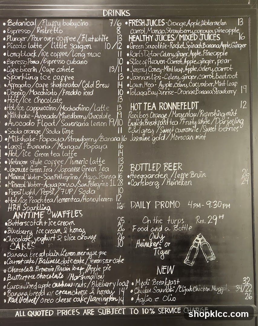 DRINKS, WAFFLES, CAKES, NEW