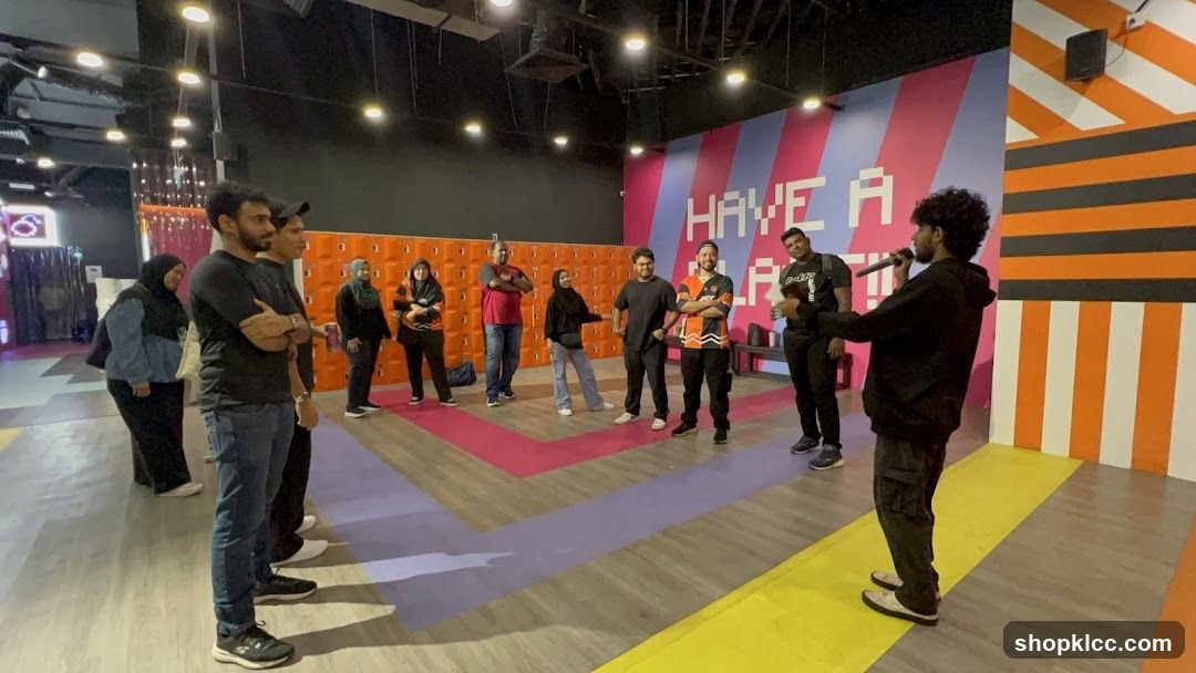 Group listening to a speaker