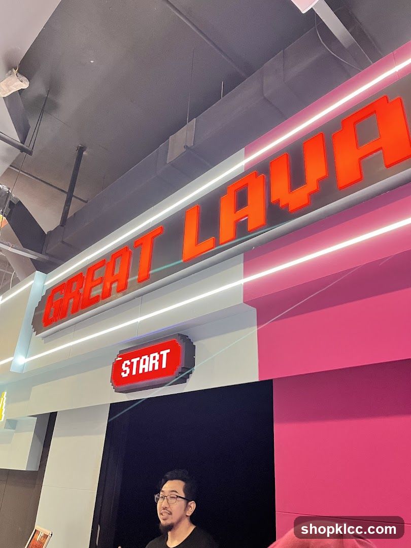 Entrance with "Great Lava" Signage