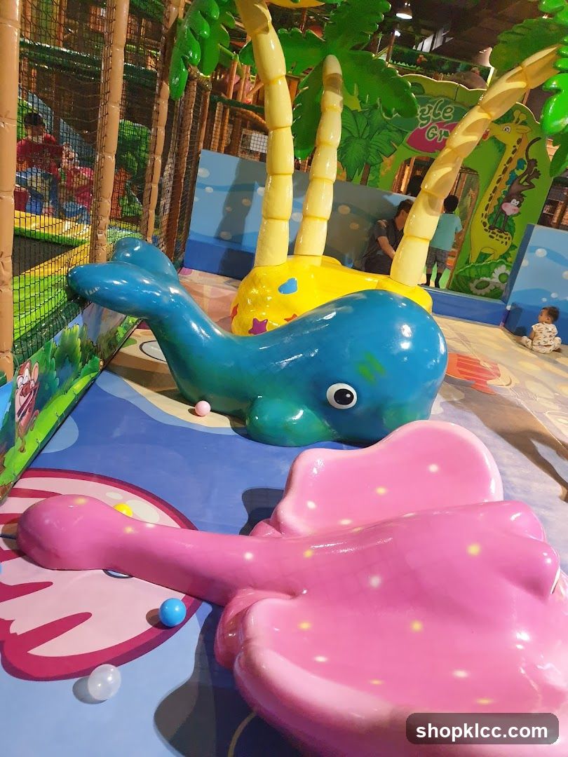 Indoor Playground with Whale-Shaped Seating