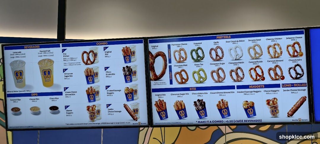 Aurora's Menu Board