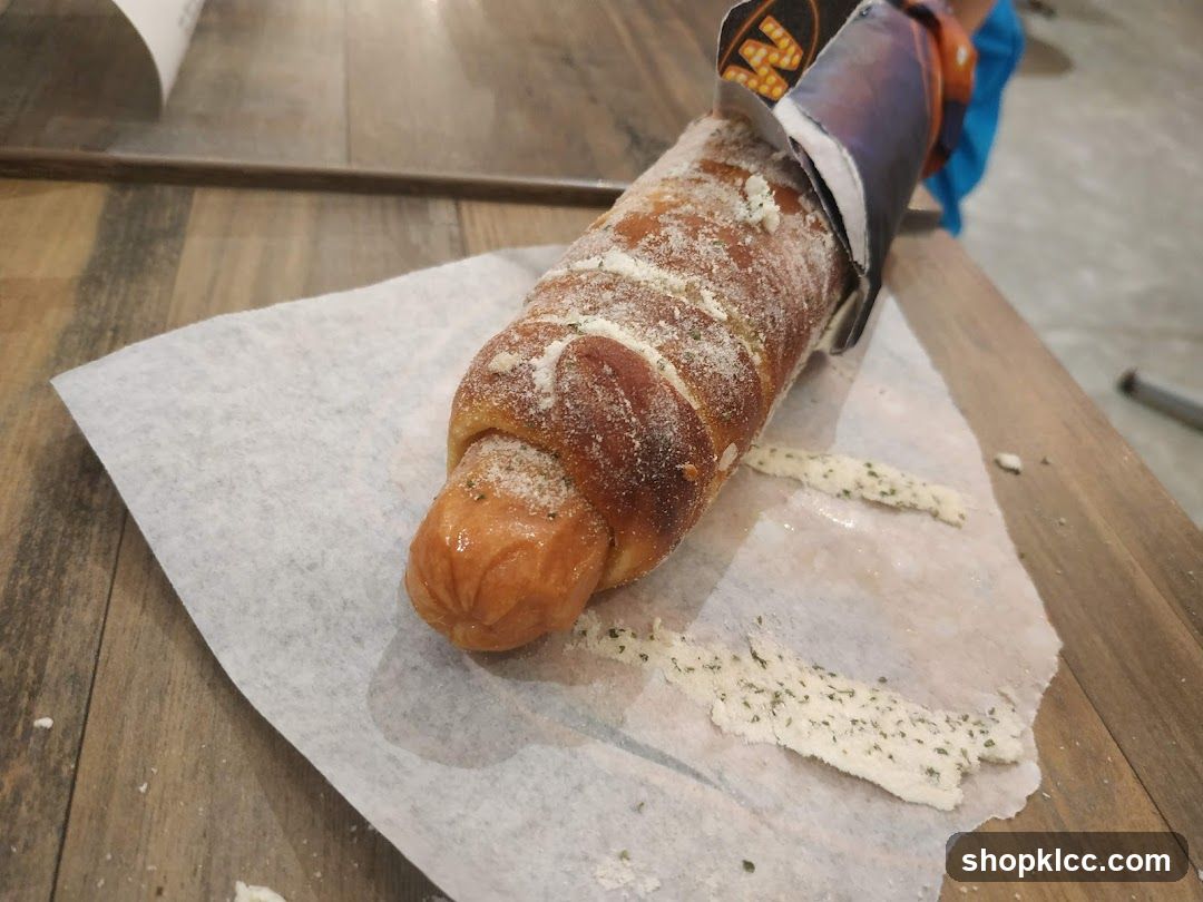Baked Hot Dog with Crust