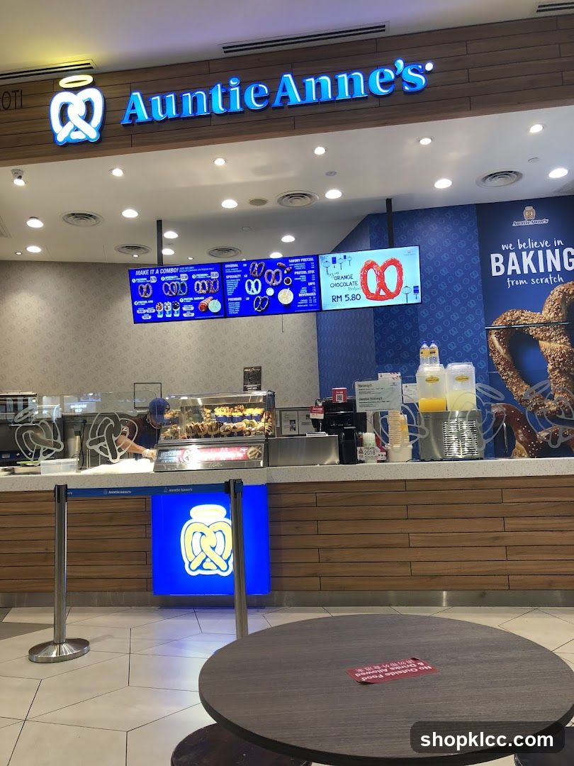 Auntie Anne's Store Interior