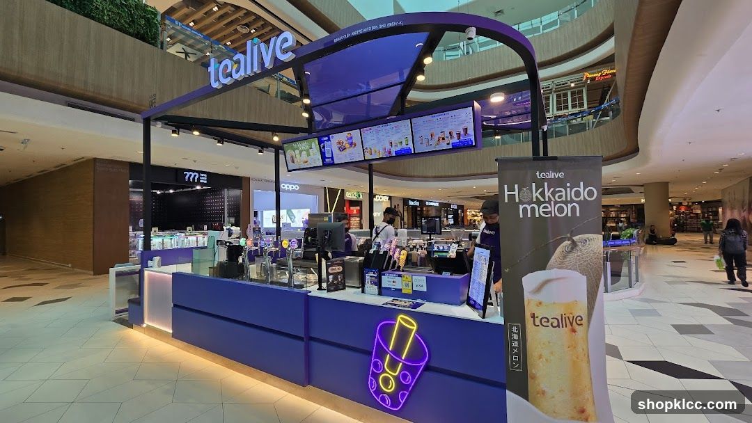 Tealive Kiosk in Mall