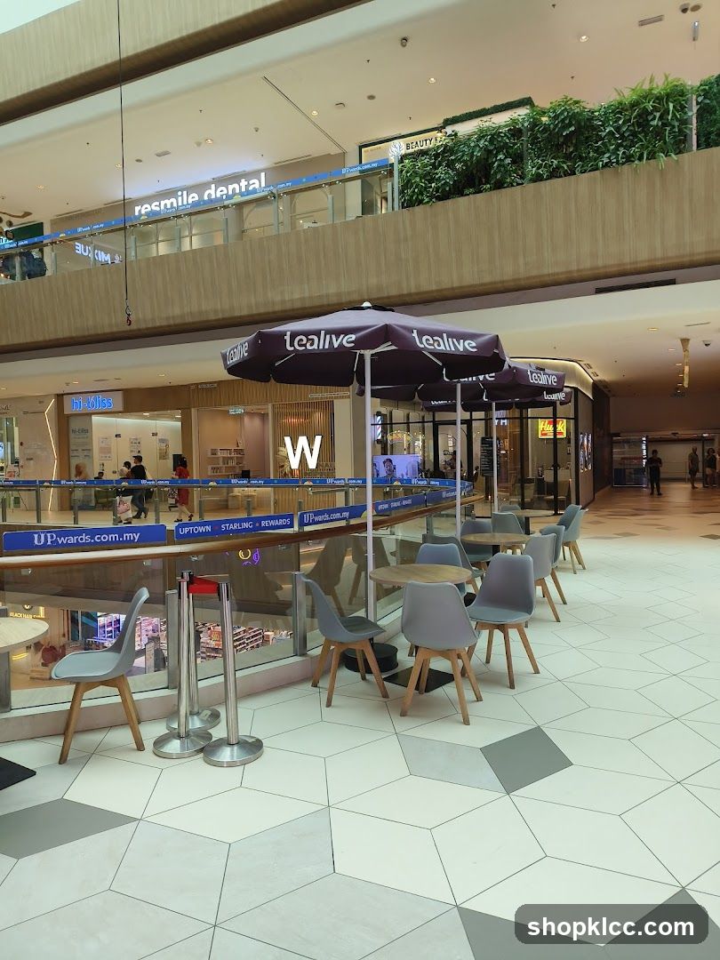Mall Interior Seating Area