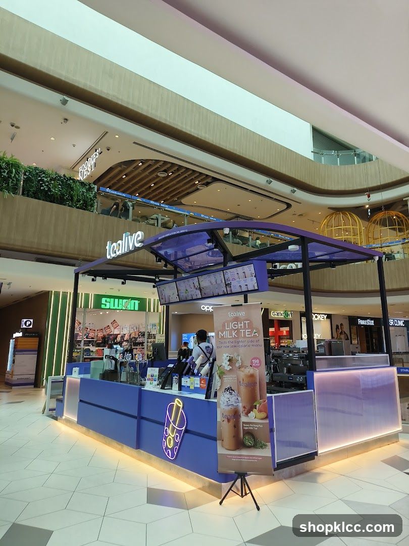 Tealive Kiosk in Mall