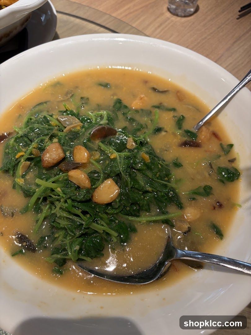 Soup with Greens and Nuts