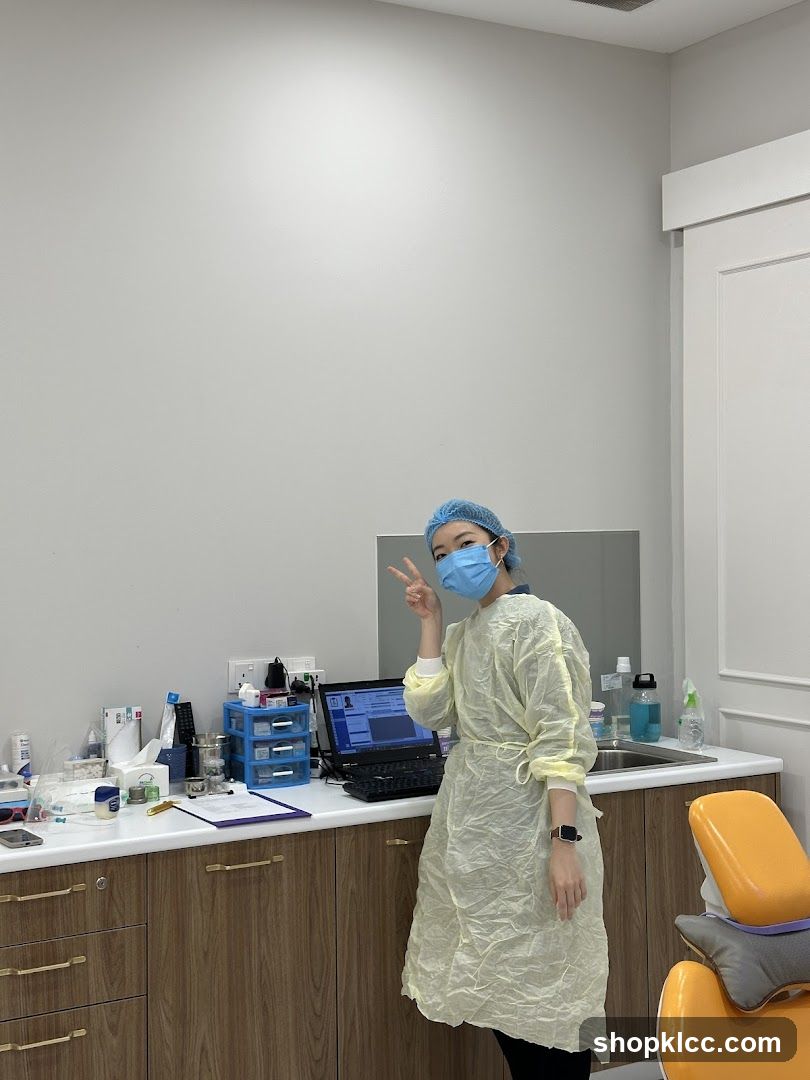 Medical Professional in Clinic Interior