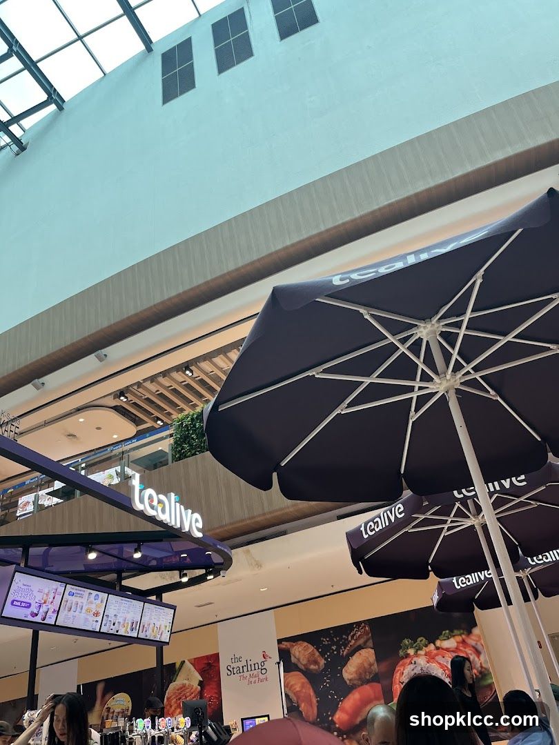 Tealive kiosk in mall