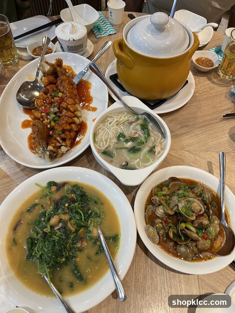 Dining Table with Chinese Dishes