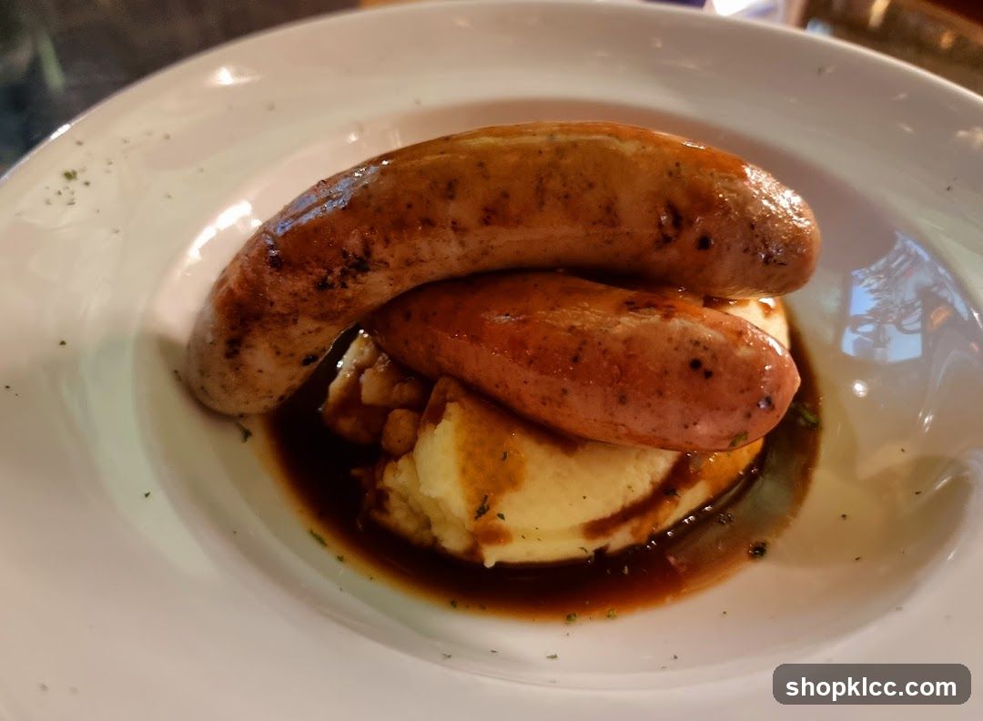 Sausage and Mashed Potatoes with Gravy