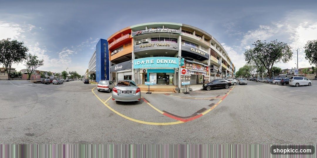 Street View with Shops and Cars