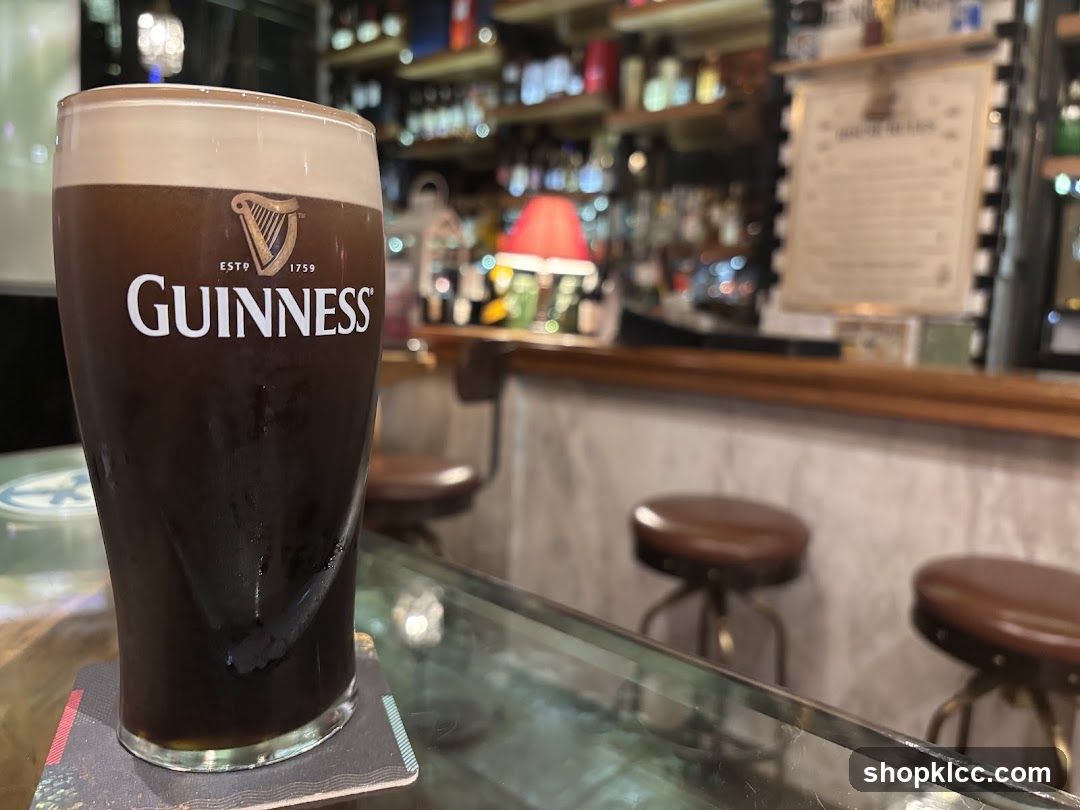 Guinness Pint at Bar