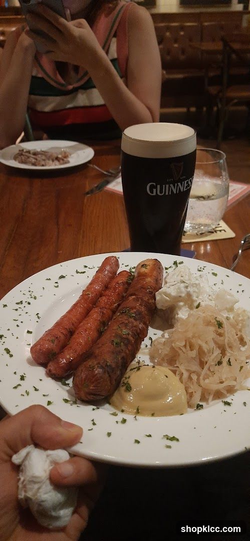 Sausage Plate with Guinness
