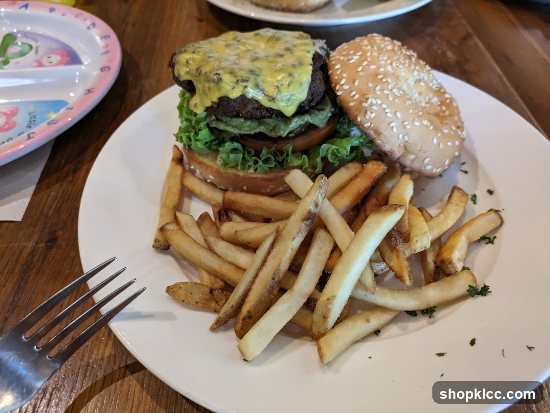 Burger and Fries Meal