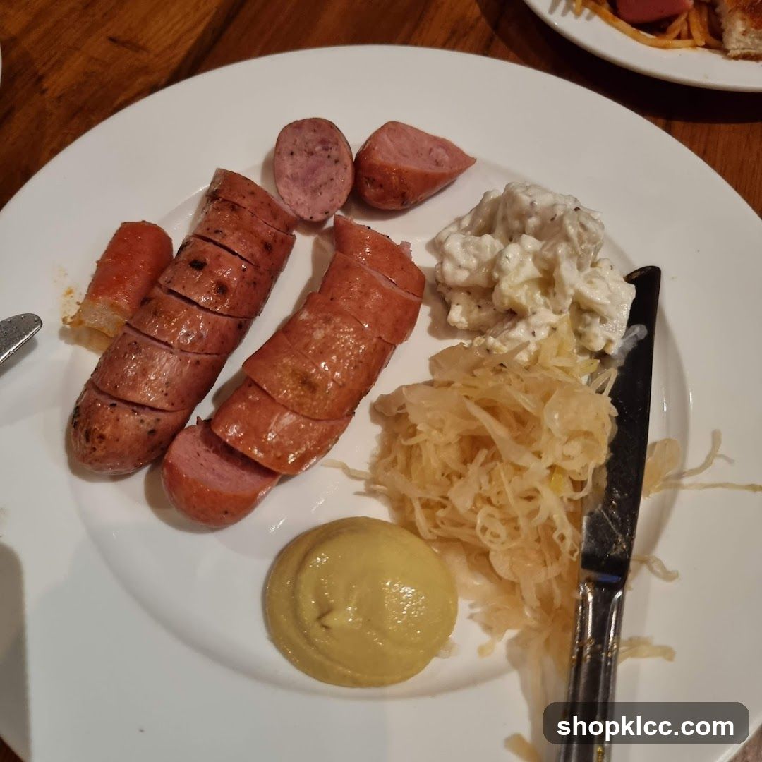 Sausage and Sauerkraut Plate