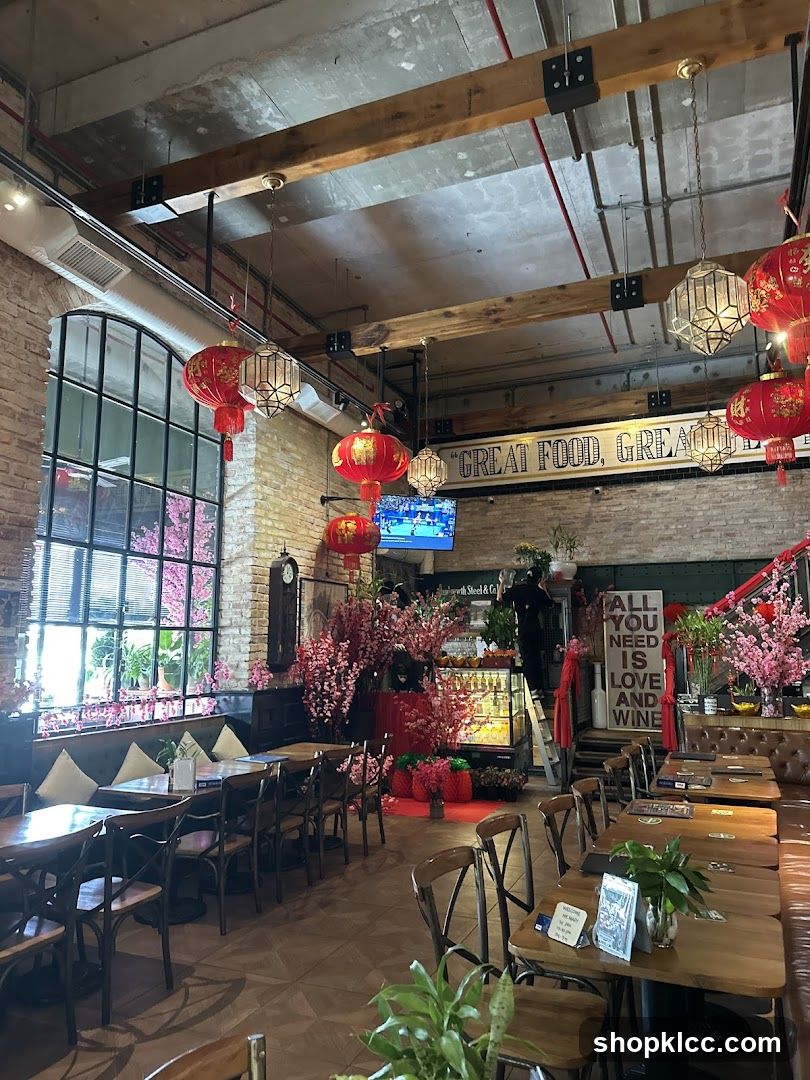Restaurant Interior with Decorative Elements