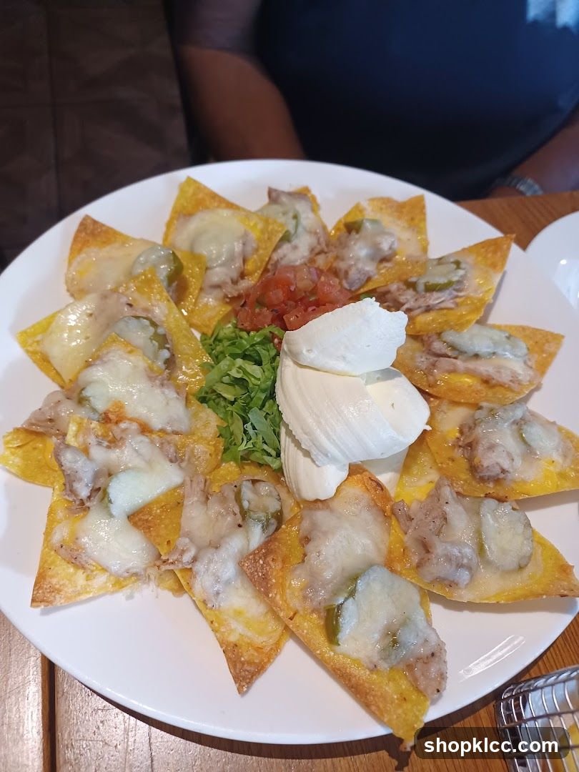 Loaded Nachos with Cheese and Toppings