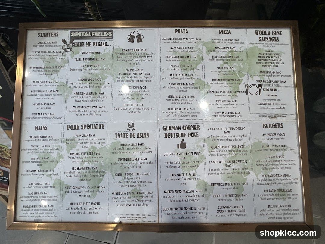 Restaurant Menu Board