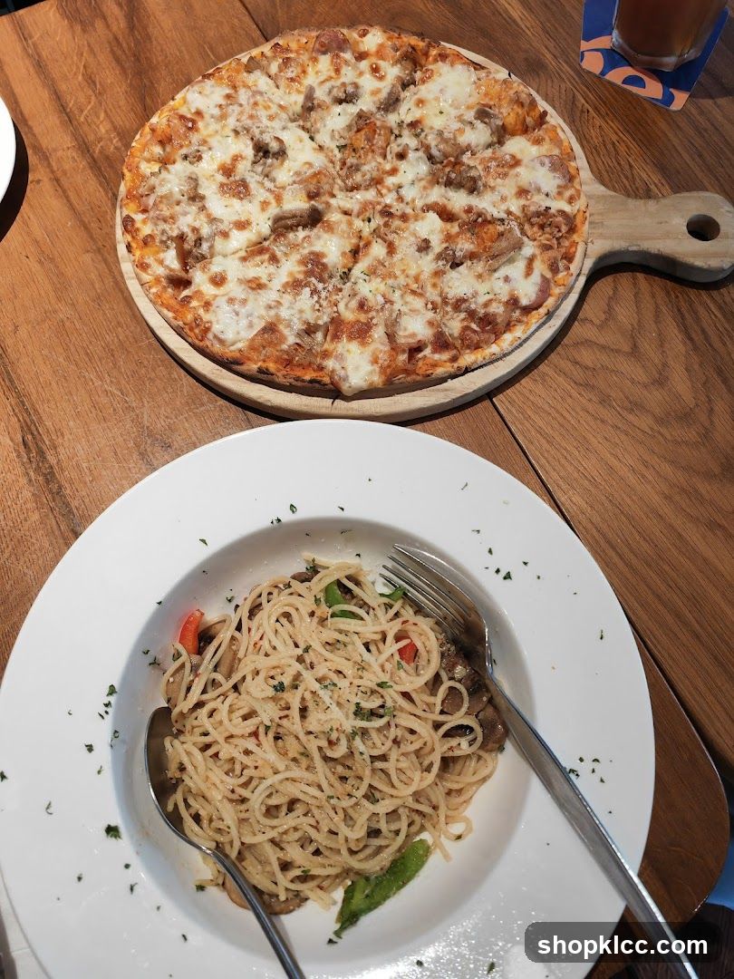 Pizza and Pasta Meal
