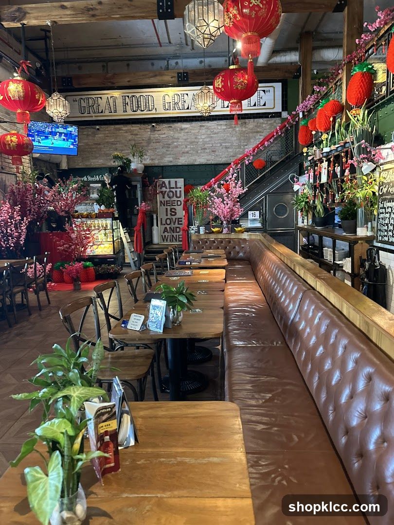 Restaurant Interior with Decorations