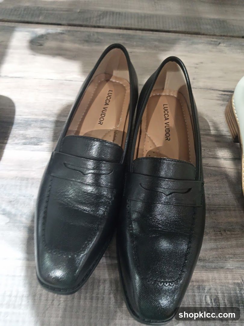 Black Leather Loafers