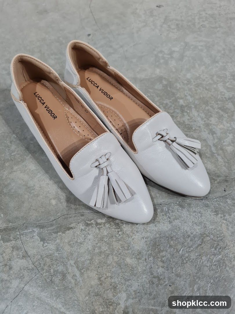 White Tassel Loafers