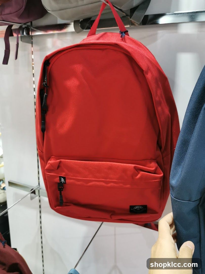 Red Backpack Display