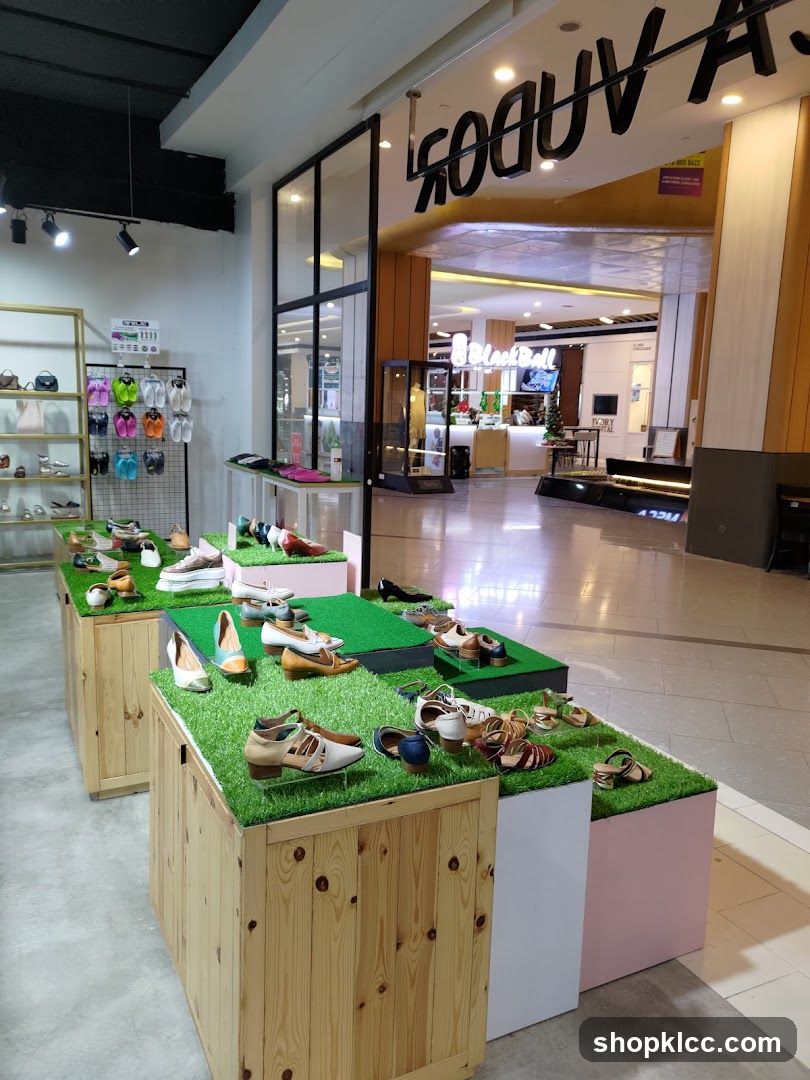 Shoe Display in Mall