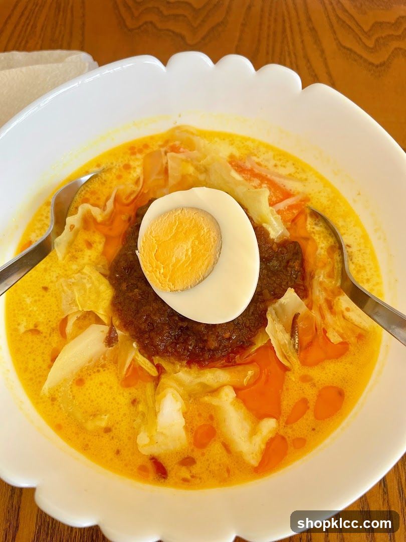 Bowl of Curry with Egg and Meat