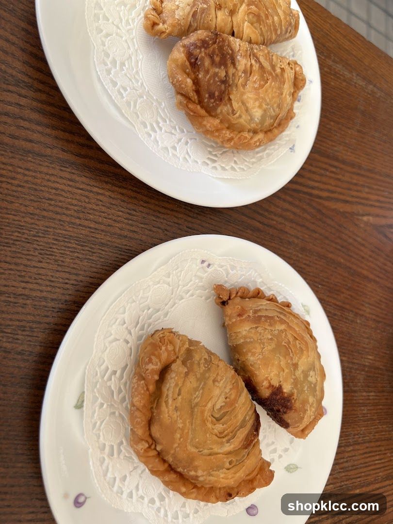 Pastries on plates