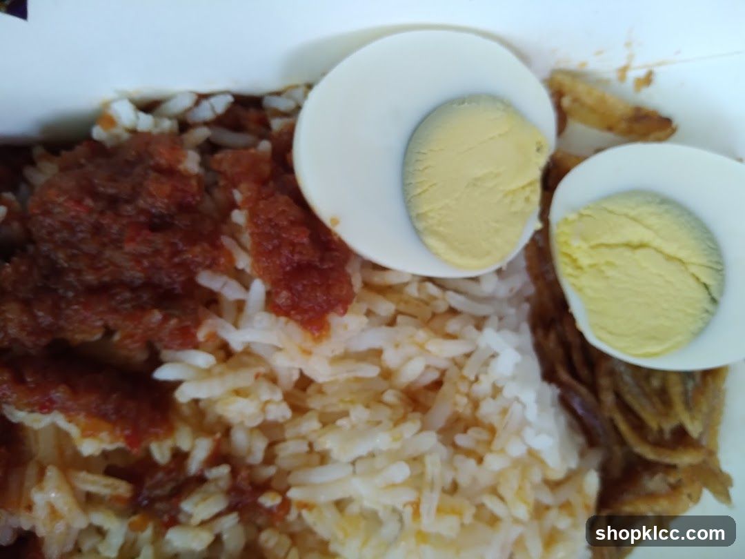 Bowl of Rice with Sauce and Boiled Egg