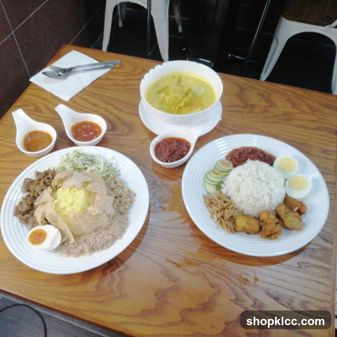 Rice and Curry Meal Spread