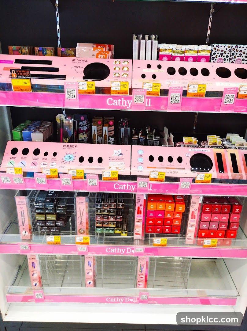 Cathy Doll Makeup Display