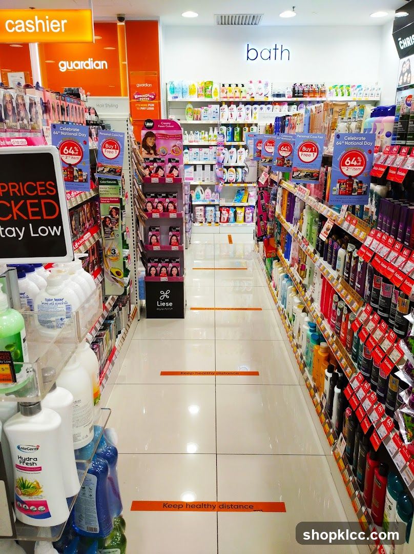 Grocery Store Interior Aisle