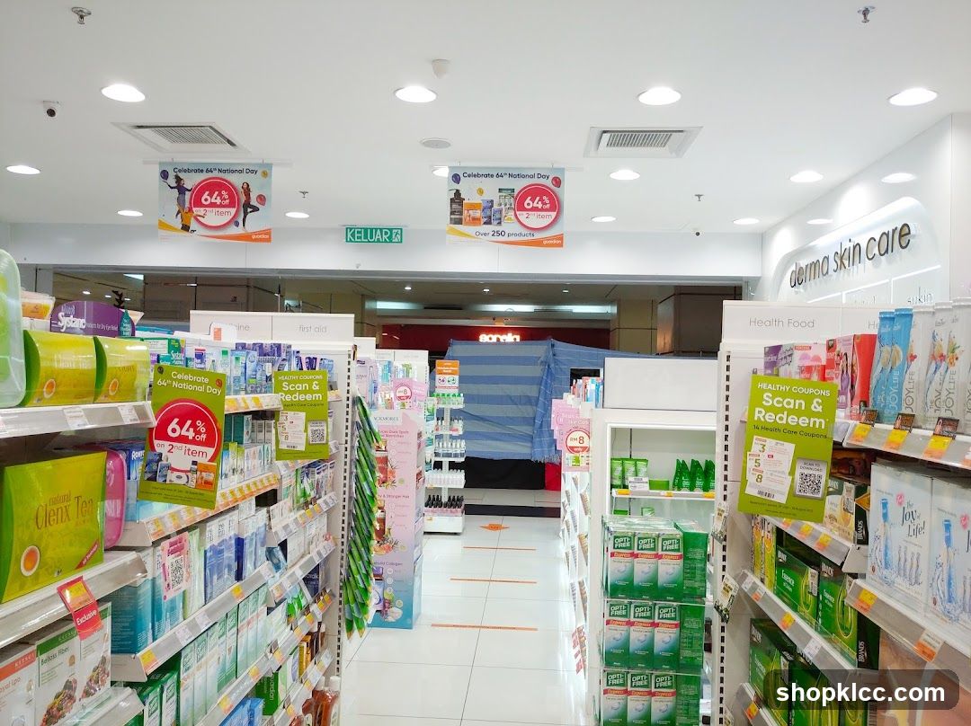 Store Interior with Promotional Banners