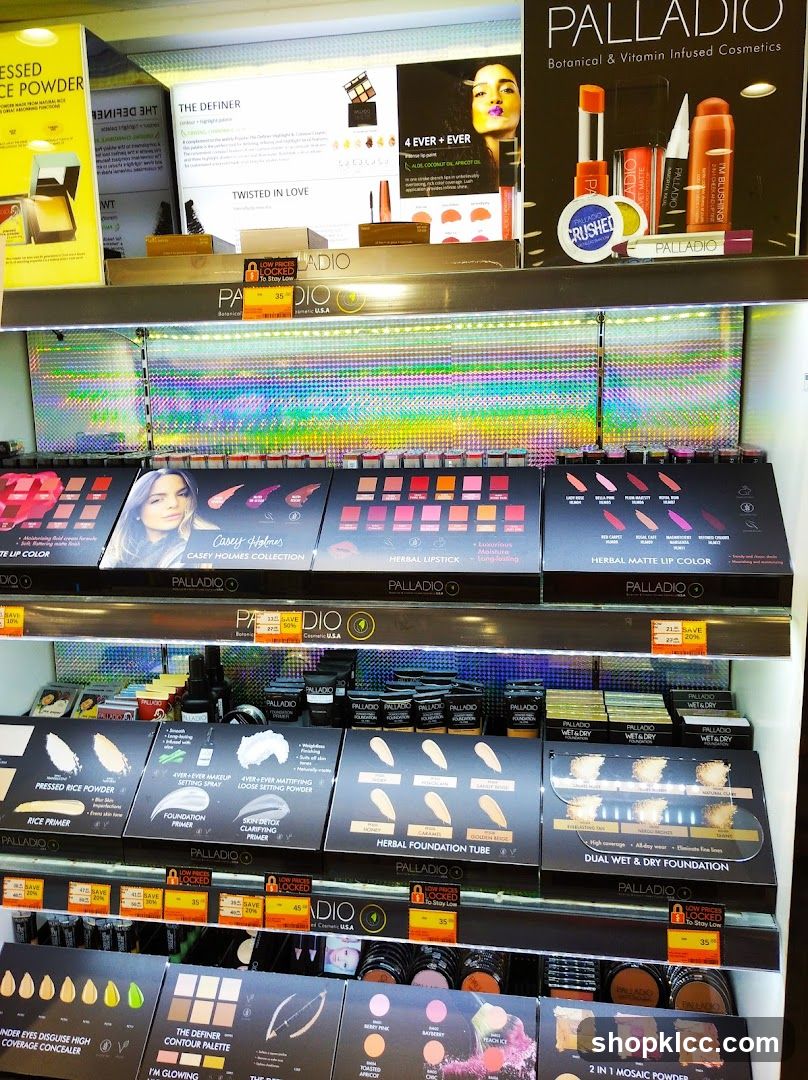 Palladio Cosmetics Display