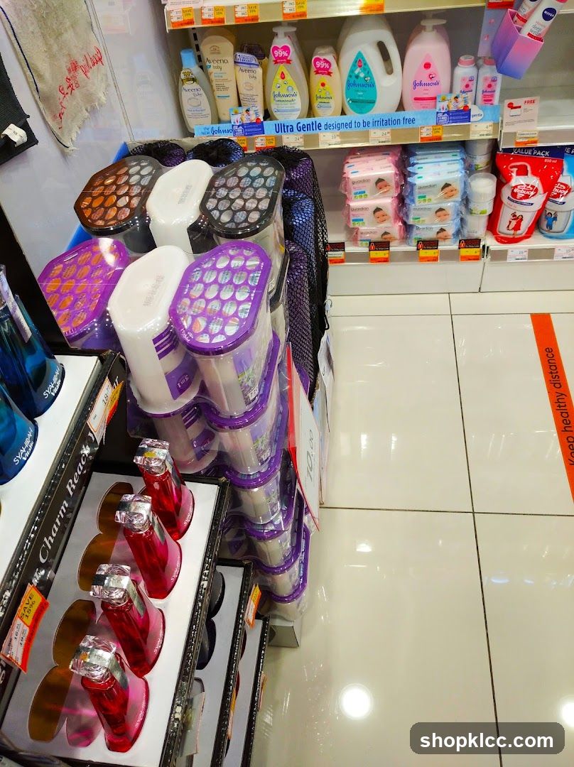 Baby Care and Beauty Products Display