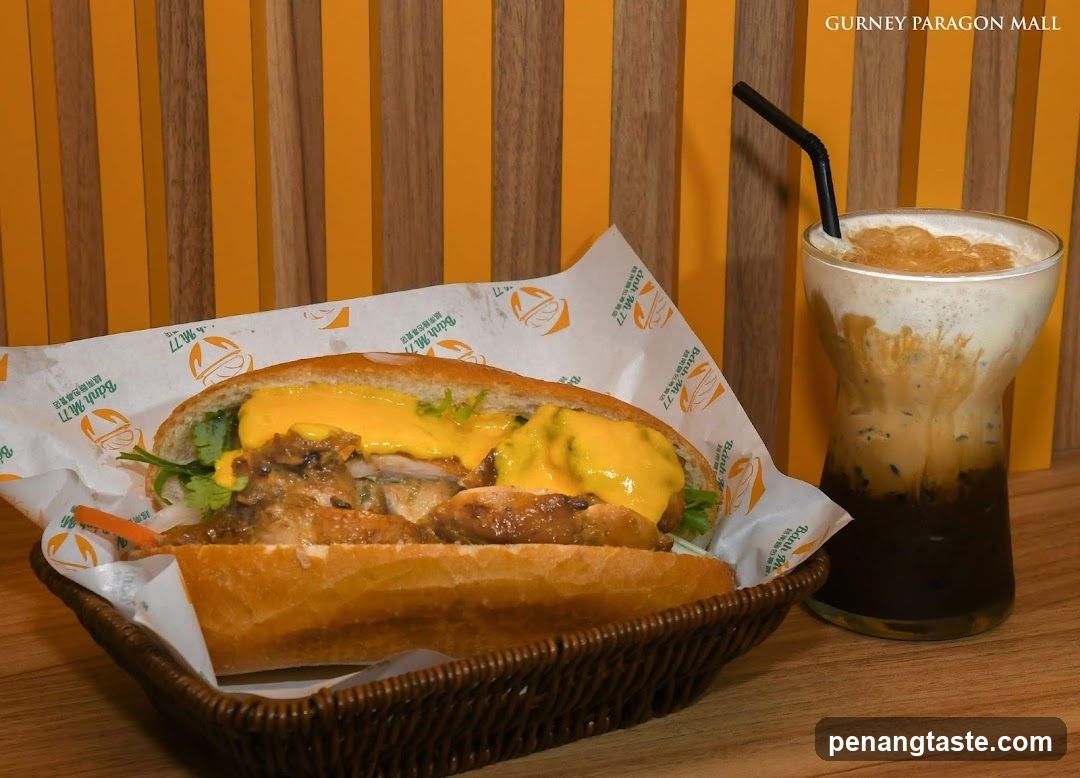 Banh Mi and Iced Coffee