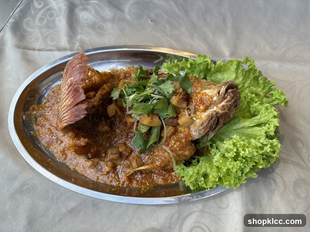 Whole Fried Fish with Sauce