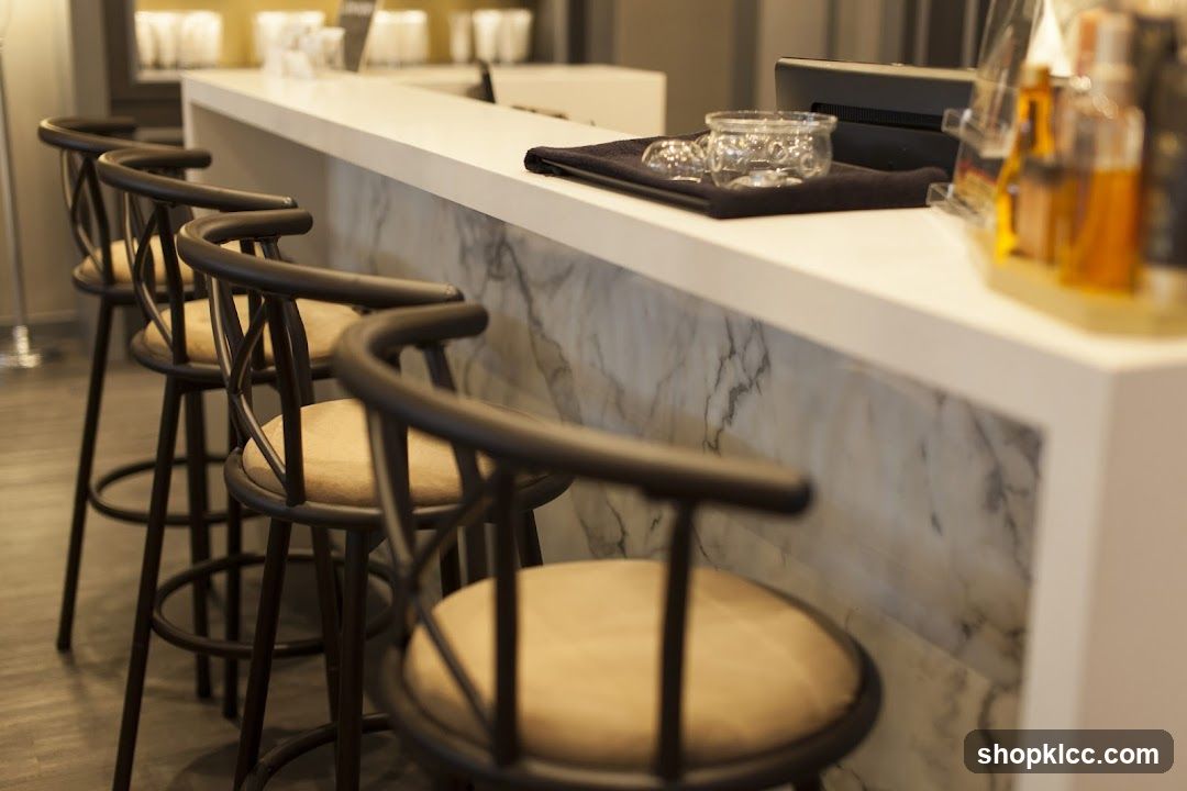 Bar Interior with Marble Counter