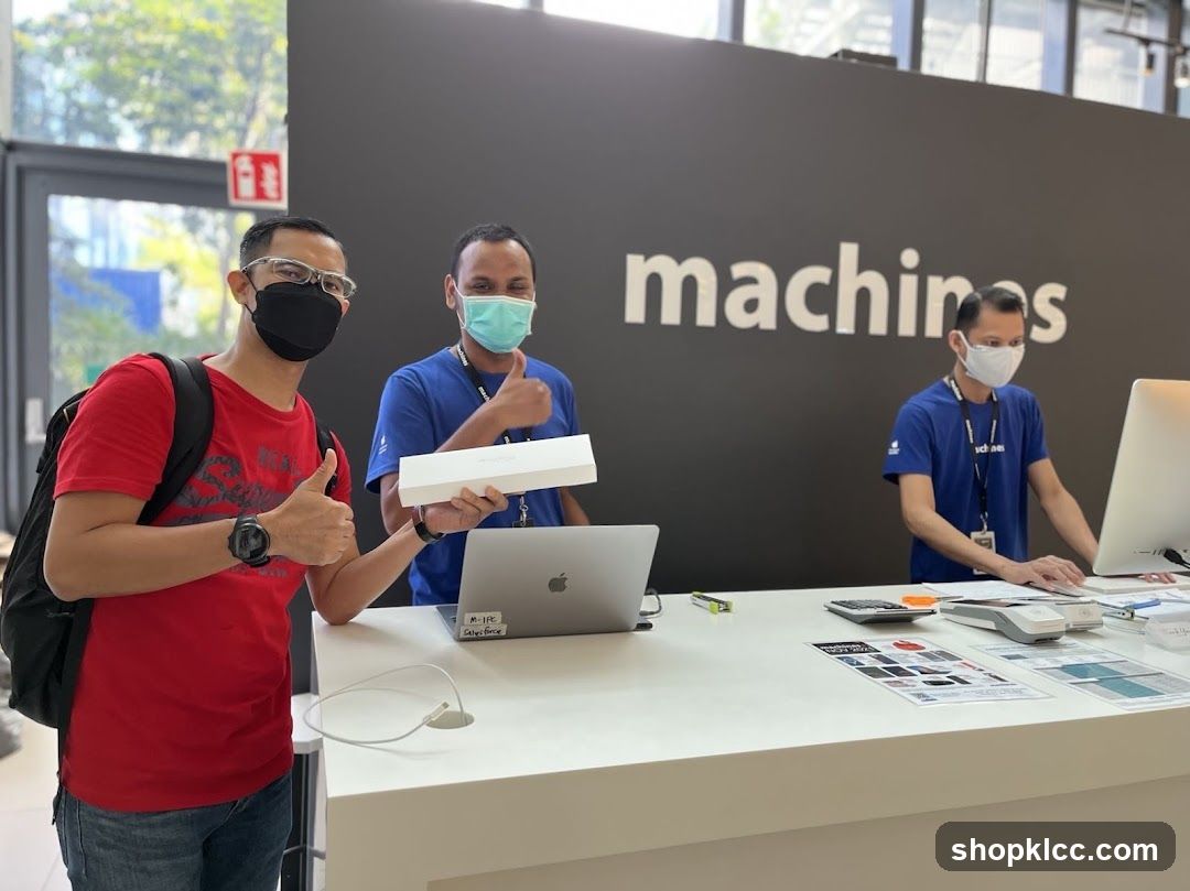 Staff and customer at a service desk
