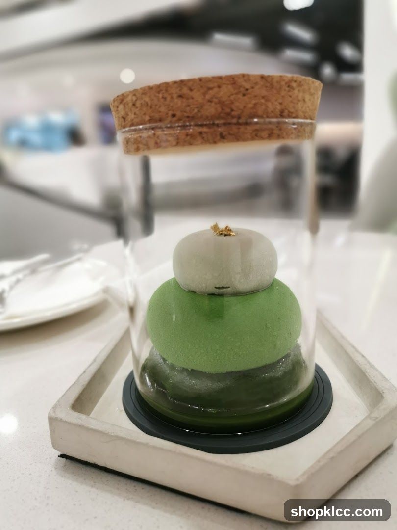 Matcha Dessert in Glass Jar