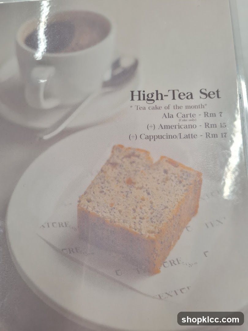 High-Tea Set Menu