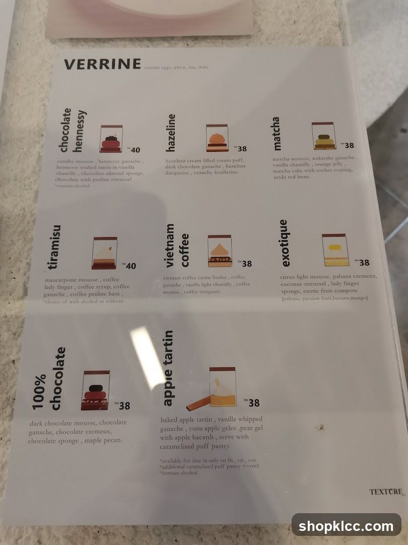 Verrine Menu