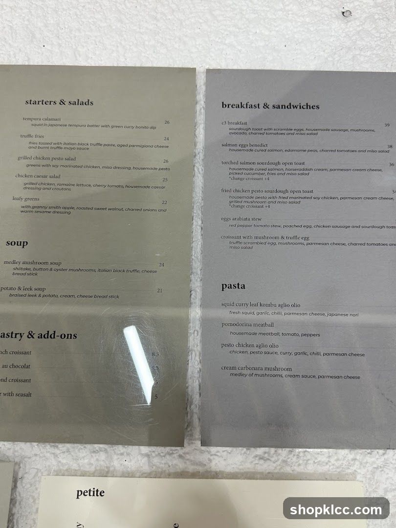 Restaurant Menu Board