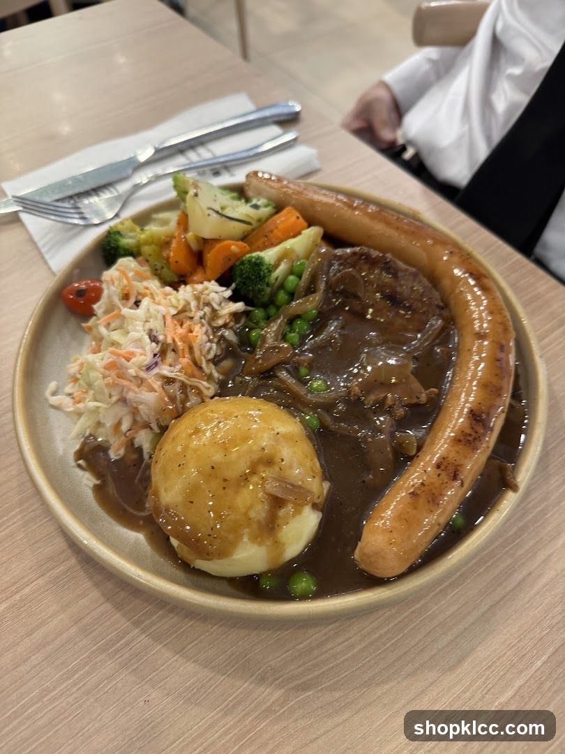 Sausage and Steak Plate with Side Dishes