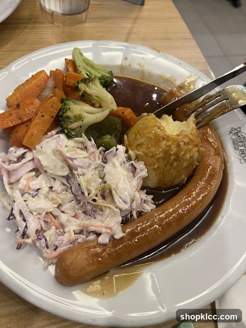 Sausage and Side Dish Meal