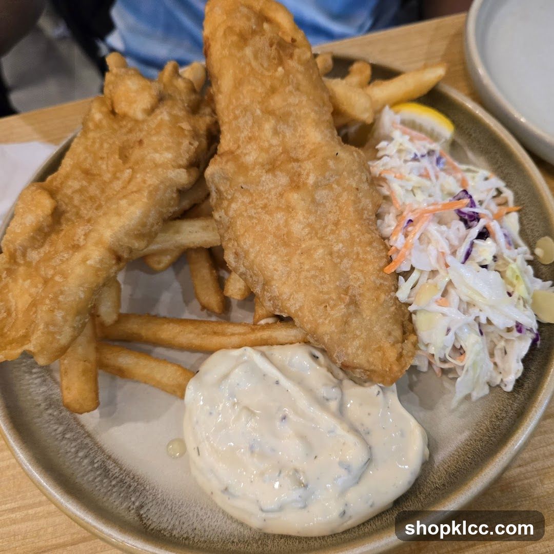 Fish and Chips with Coleslaw
